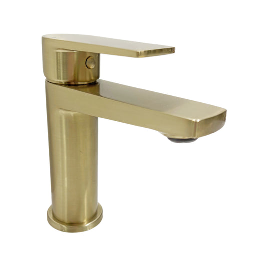 Clody Brushed Brass Basin Mono Mixer