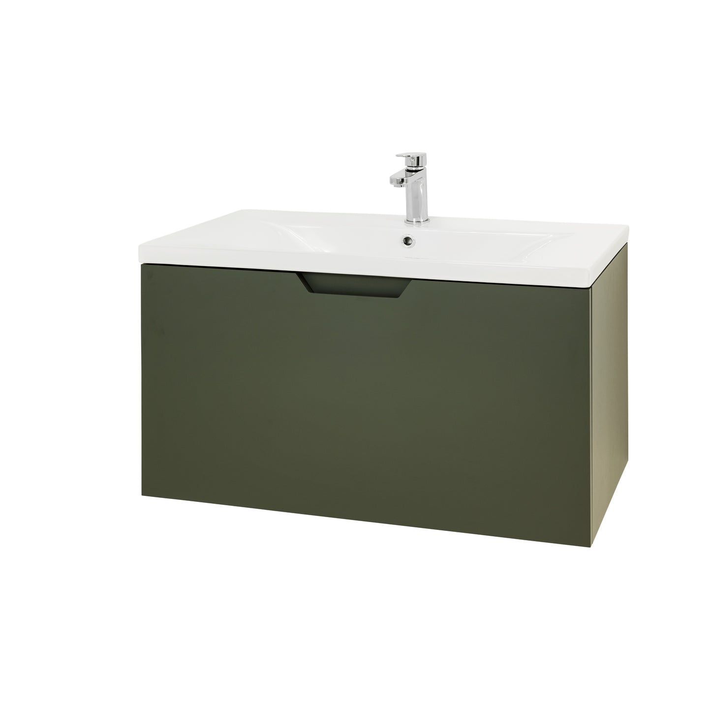 Aston 800mm 1 Drawer W/H - Sage Green