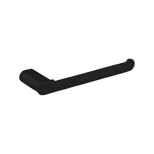 A single towel holder with a brushed brass finish.