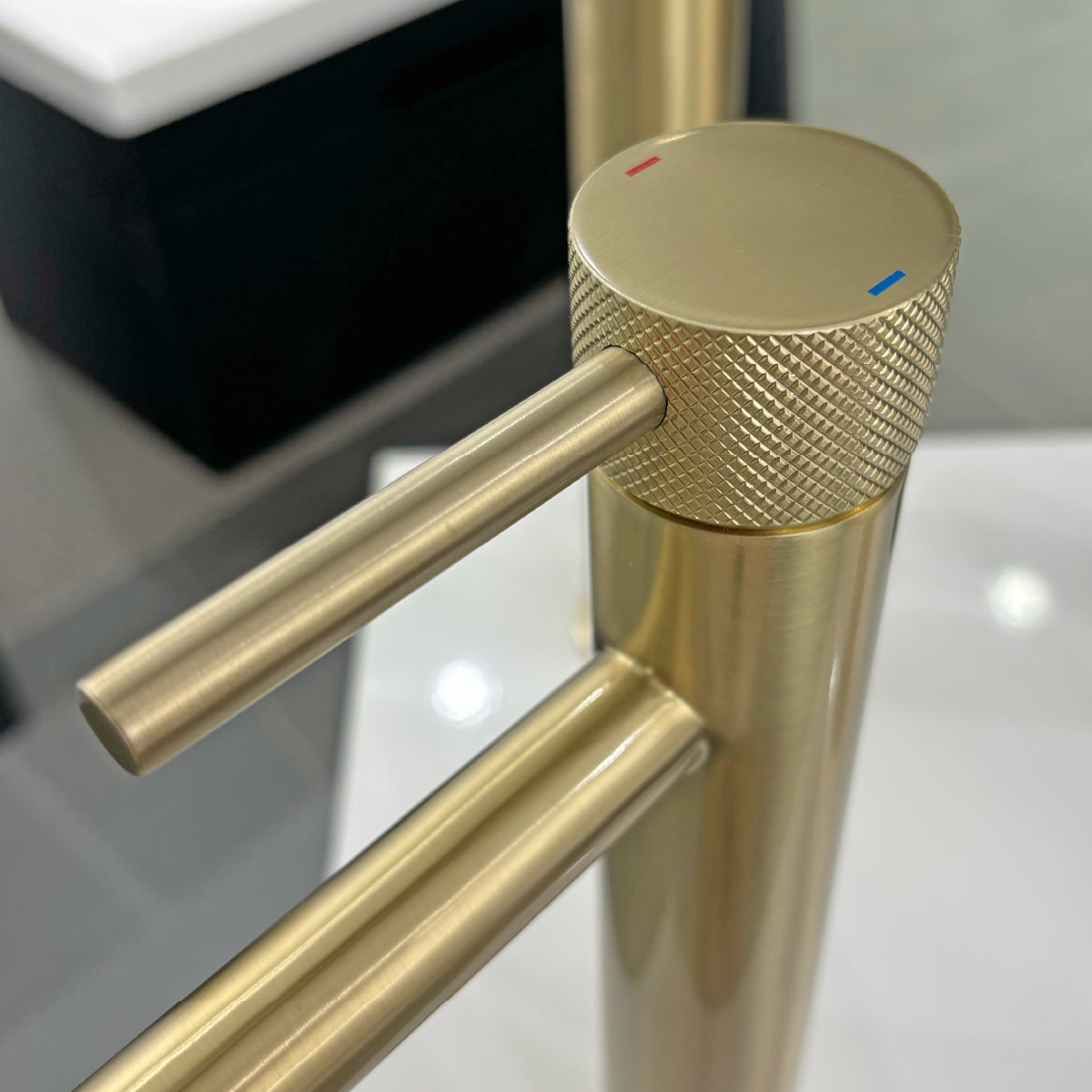 Carne Brushed Brass Tall Basin Mono Mixer