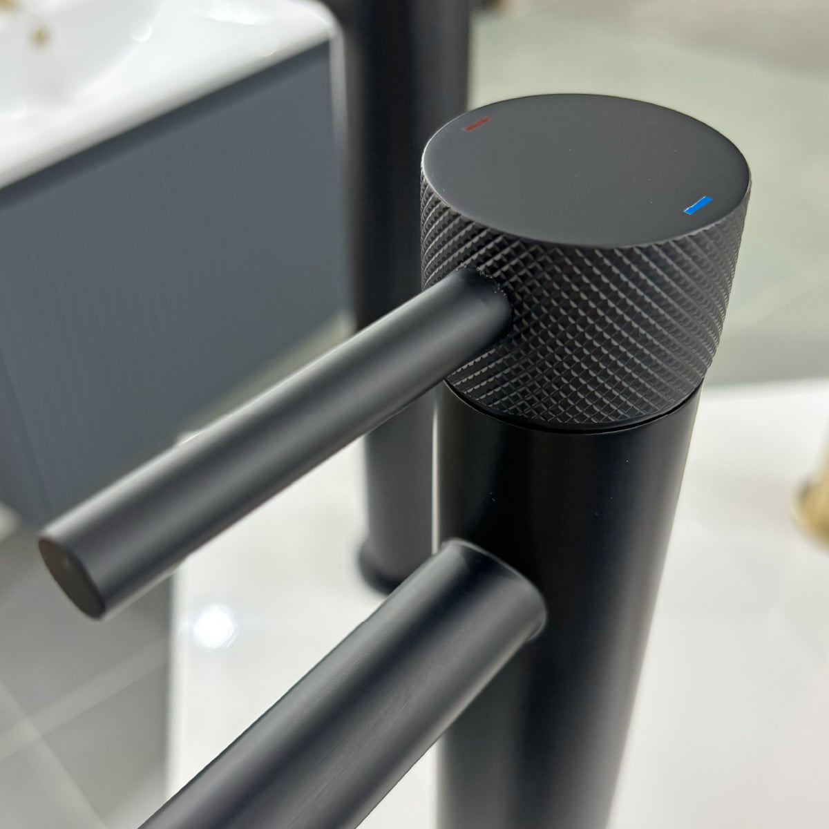 Carne Matt Black Tall Basin Mono Mixer