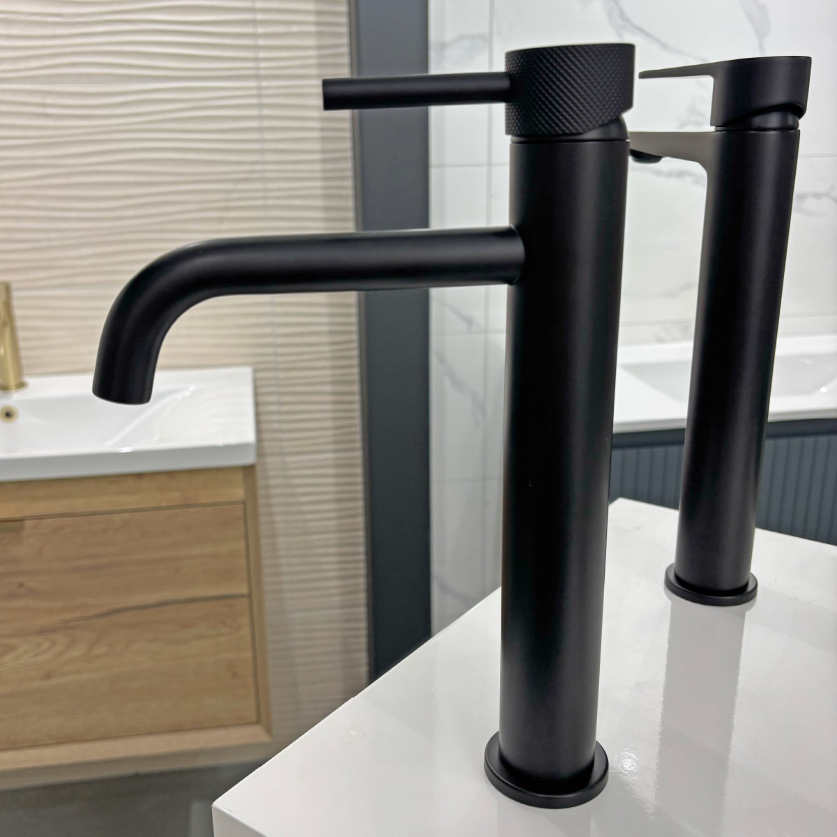 Carne Matt Black Tall Basin Mono Mixer