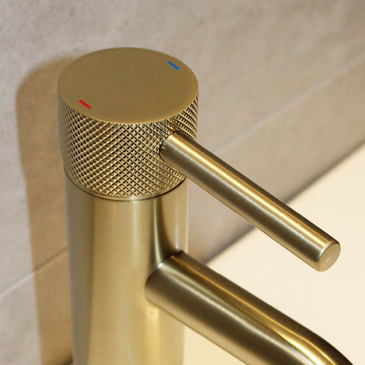 Carne Brushed Brass Basin Mono Mixer