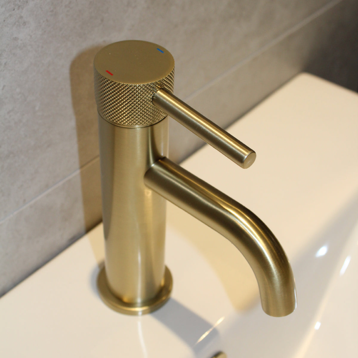 Carne Brushed Brass Basin Mono Mixer