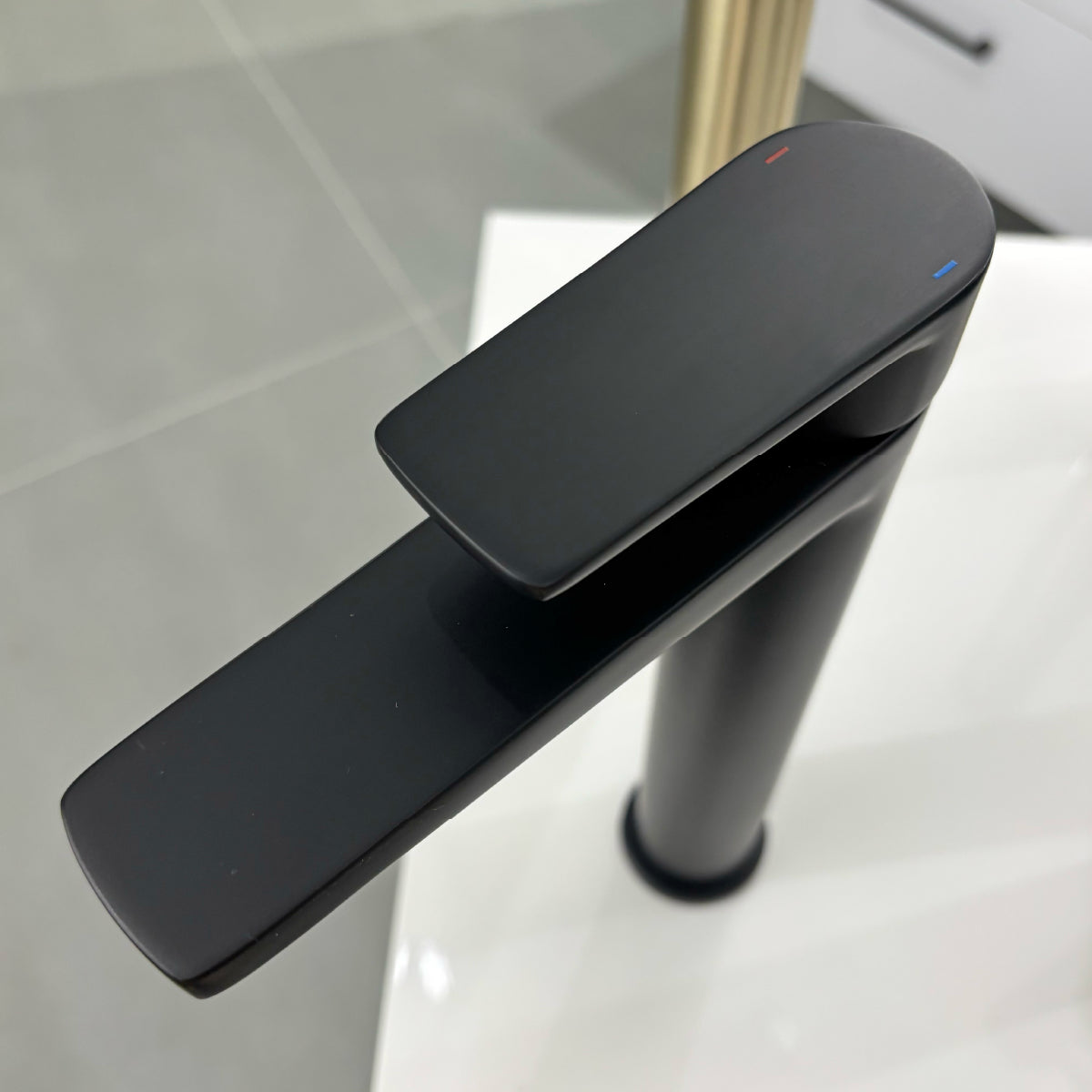 Clody Matt Black Tall Basin Mono Mixer