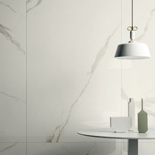 Load image into Gallery viewer, White Marble Effect Porcelain Tile 