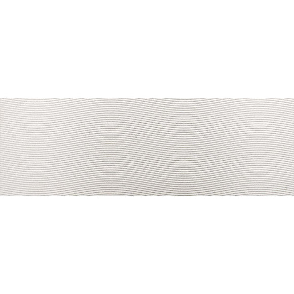 25cm x 75cm white rectified tiles with curve decor