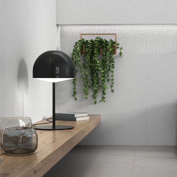 Bathroom with white tiles