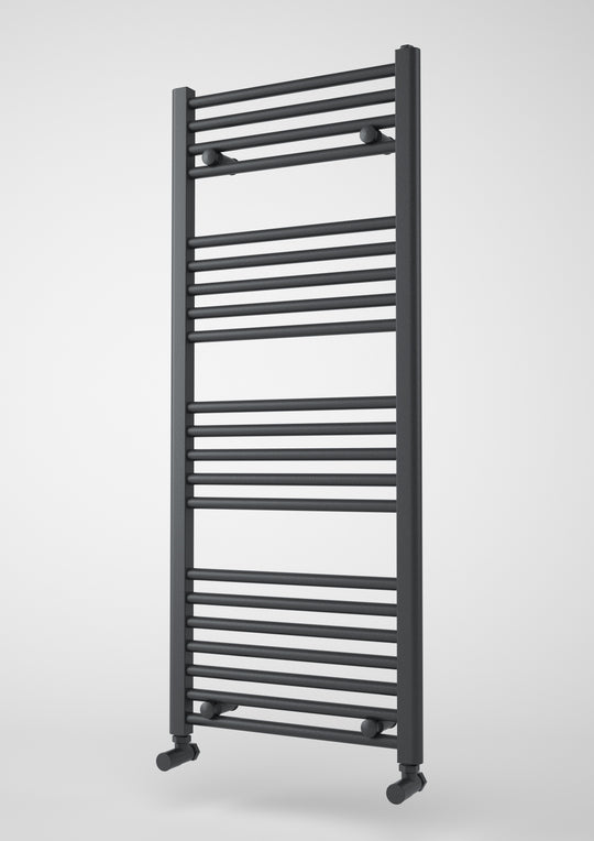 Straight 600mm x 1750mm Heated Towel Radiator - Anthracite