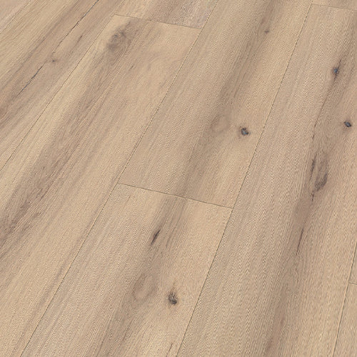 Close-up of a wooden floor with a natural finish