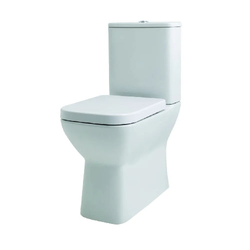 White toilet on a white background