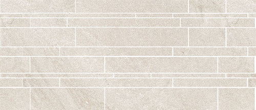 Beige tiles with a brick pattern on a white background