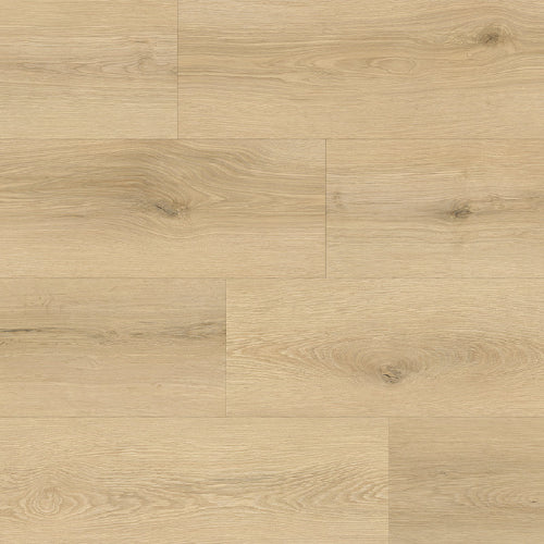 Close-up of a wooden floor with a light brown color and visible grain pattern.