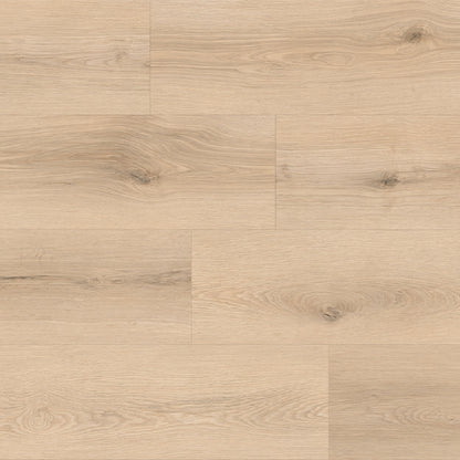 Close-up of a wooden floor with a light brown color and visible grain pattern.