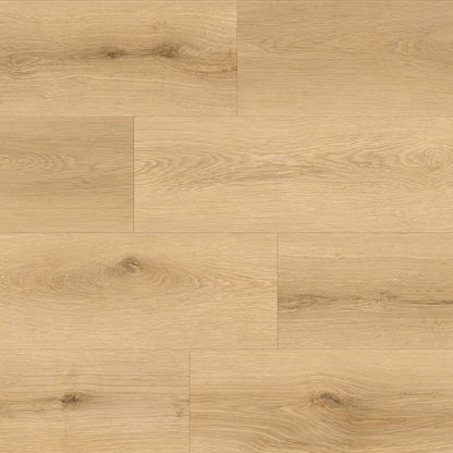 Close-up of a wooden floor with a light brown color and visible grain pattern.
