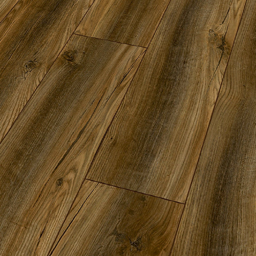 Close-up of wooden flooring with a herringbone pattern