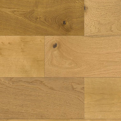 Close-up of wooden flooring with a natural finish