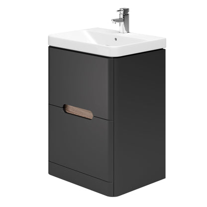 Carter 600mm Freestanding Grey Vanity Unit