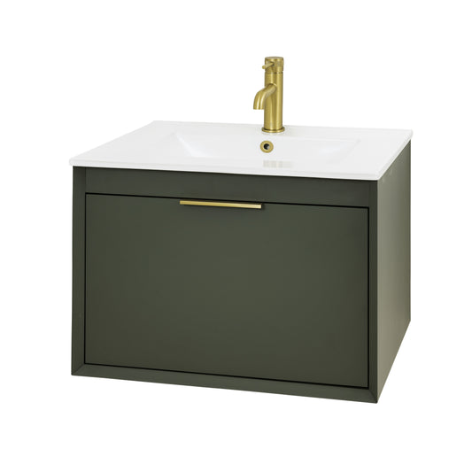 Atlantis 600mm W/H + Basin - Sage Green