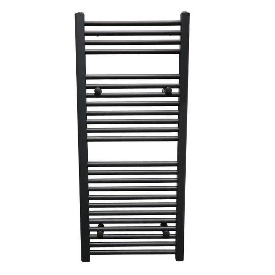 Straight 600mm x 1150mm Heated Towel Radiator - Anthracite