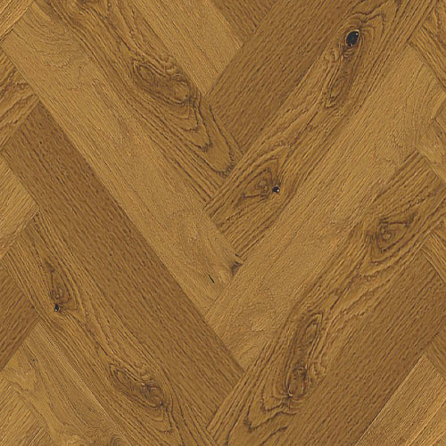 Close-up of wooden flooring with a herringbone pattern