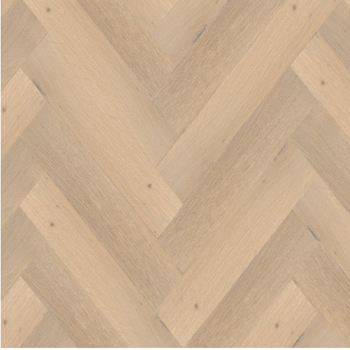 Wooden floor with herringbone pattern