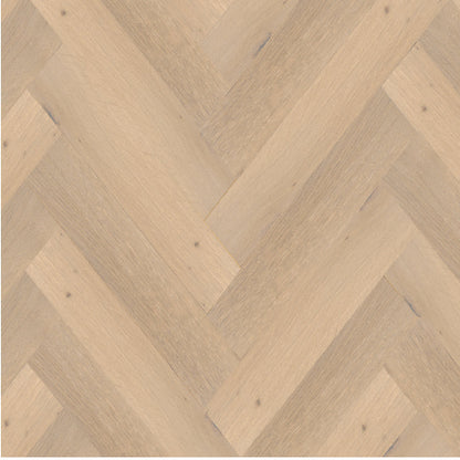 Wooden floor with herringbone pattern