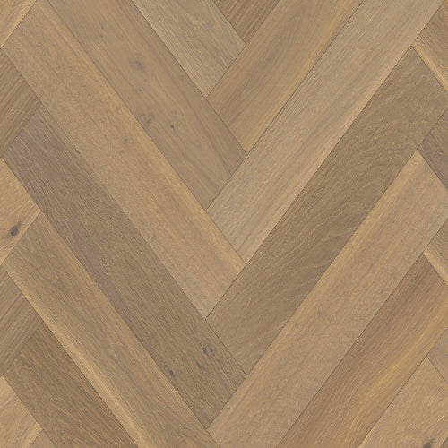 Wooden floor with herringbone pattern