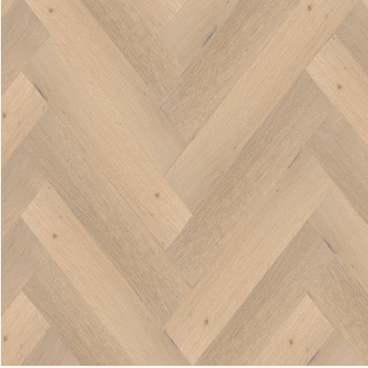 Wooden floor with herringbone pattern