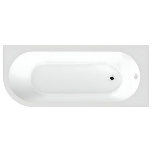 Larne Corner Bath 1700x725mm Left Hand Side Curve