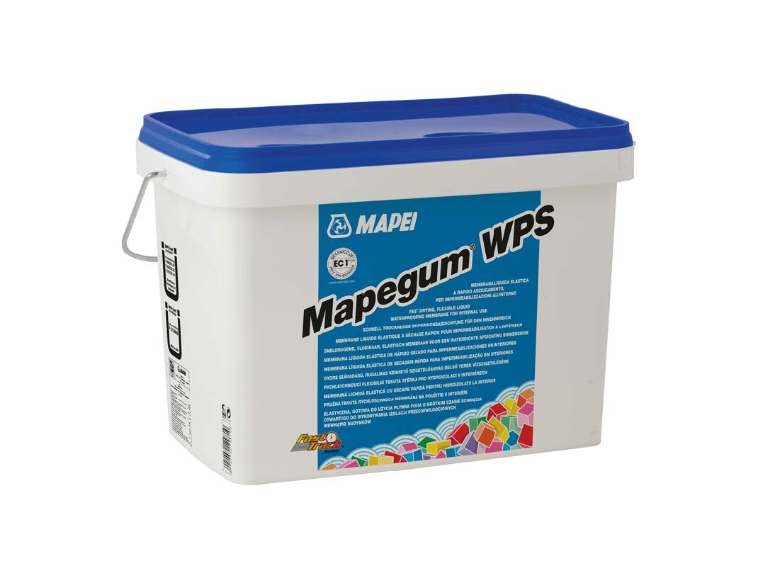 Mapei Mapegum WPS container on a white background