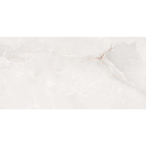 Close-up of a white marble tile with subtle veining