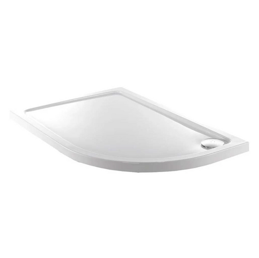 Quadrant Shower Tray 1000x800mm - Right Hand
