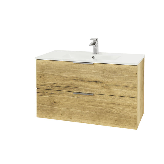Weston 2 Drawer Wall Hung Vanity Unit 800mm