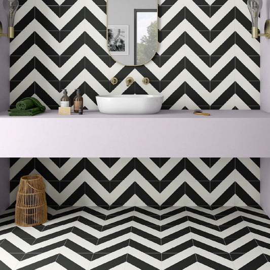 Zebra Porcelain 22.3x22.3cm Floor and Wall Tile