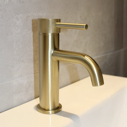 Carne Brushed Brass Basin Mono Mixer