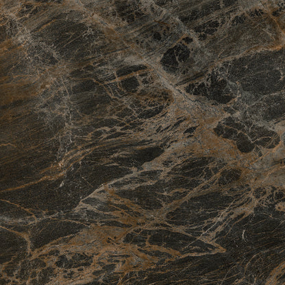 Close-up of a dark brown and black marble texture