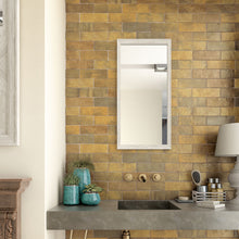 Load image into Gallery viewer, Artisan Gold Zellige effect tiles on bathroom wall