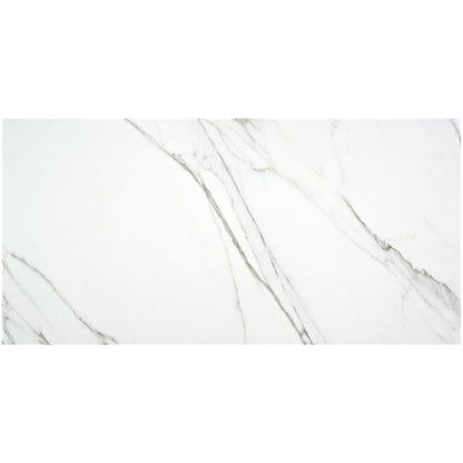 White marble effect tile