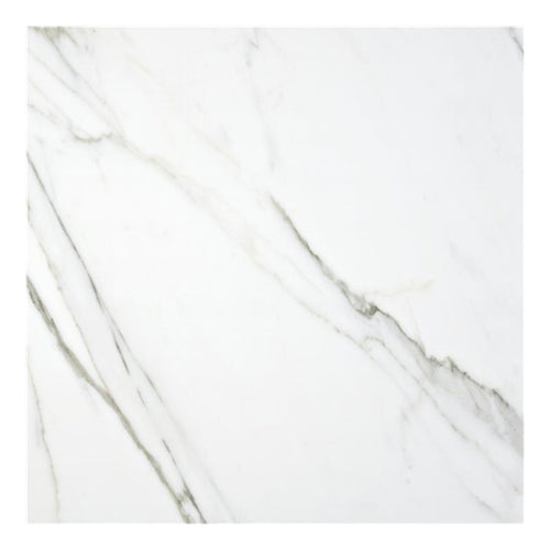 White marble effect floor tile
