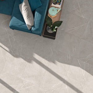 Camden grey floor tiles with grain