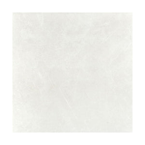 Global large format floor tile in white
