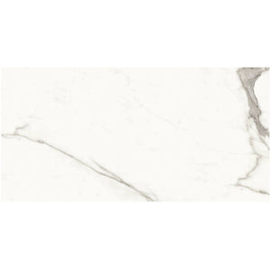 Boutique 60cm x 120cm White Matt Marble effect porcelain tile