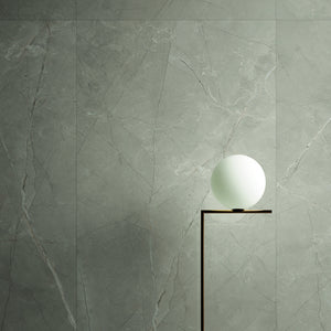Grey marble effect porcelain tiles
