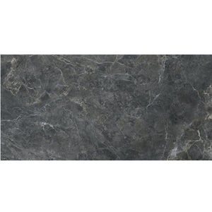 Boutique 60cm x 120cm Black Matt Marble effect porcelain tile