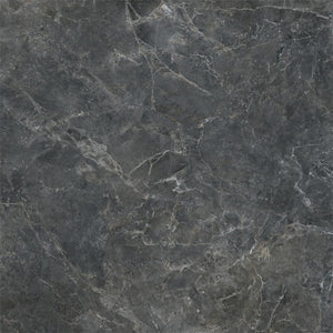 Boutique 60cm x 60cm Black Matt Marble effect porcelain tile