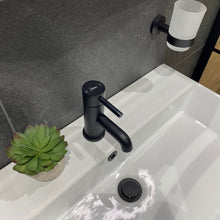 Load image into Gallery viewer, Assaranca Black Basin Mono Mixer Tap with Waste