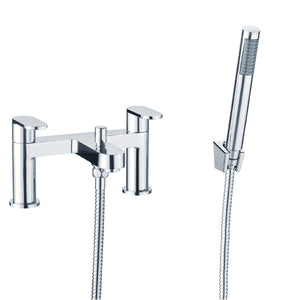 Mahon chrome bath shower mixer tap and hose