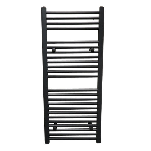Straight 500mm x 1150mm Heated Towel Rail - Anthracite