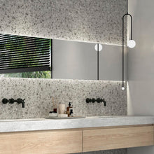 Load image into Gallery viewer, owen terrazzo effect tile used on a bathroom splashback wall